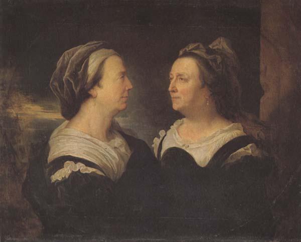 Hyacinthe Rigaud Two Views of the Artist's Mother (mk45) Sweden oil painting art